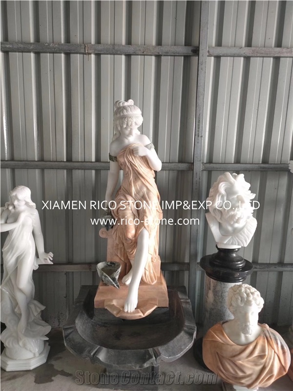 Stone Sculpture, Red Marble Sculpture