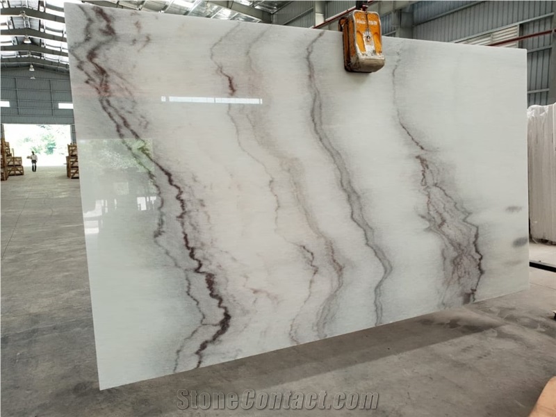 Yen Bai White Marble Slabs (Vip )
