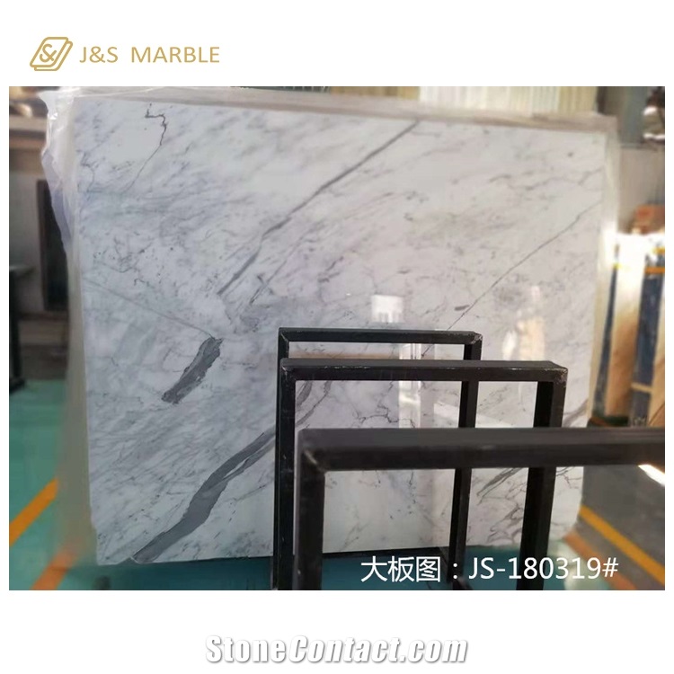 Big Slabs Ivory Fantasy Statuario White Marble