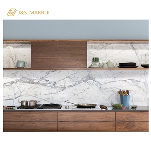 Big Slabs Ivory Fantasy Statuario White Marble