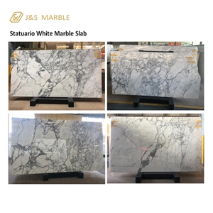 Big Slabs Ivory Fantasy Statuario White Marble