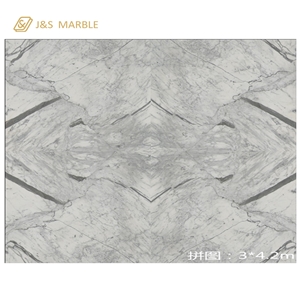 Big Slabs Ivory Fantasy Statuario White Marble