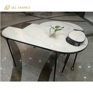 Embed Table Make with Marble and Material