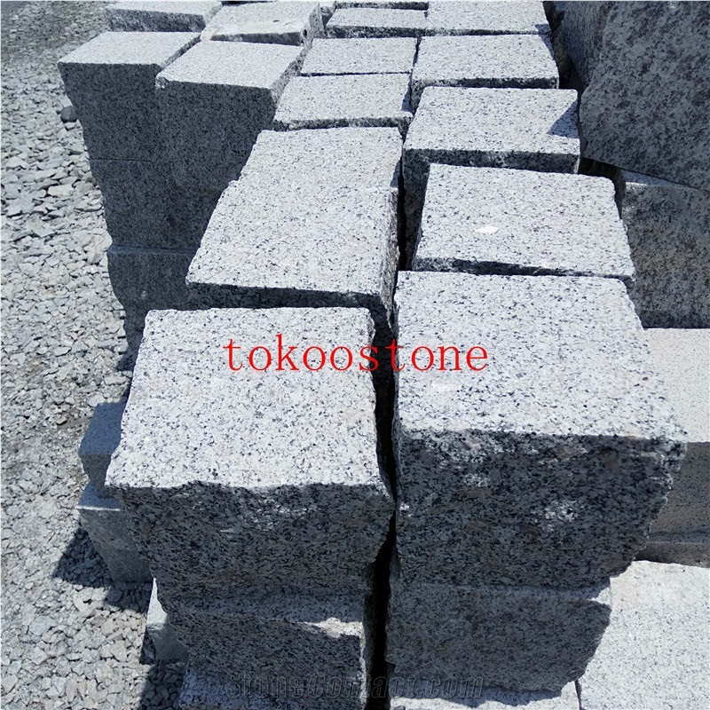 China Grey Granite Cube Stone/Cobble Stone