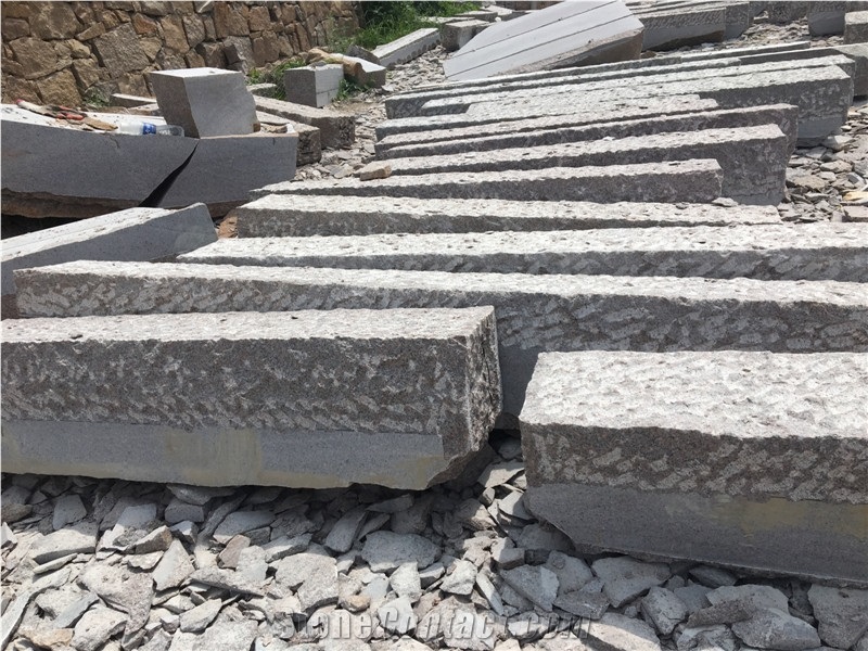 G354 Red Granite Kerbstones for Finland Market