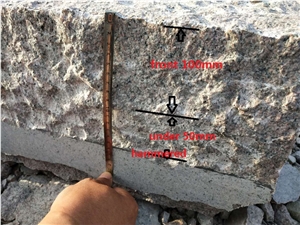 G354 Red Granite Kerbstones for Finland Market