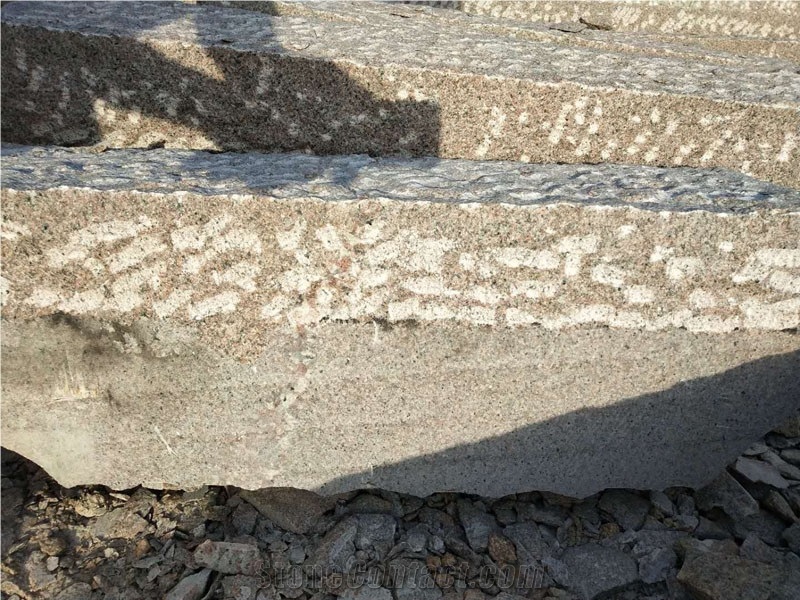 G354 Red Granite Kerbstones for Finland Market