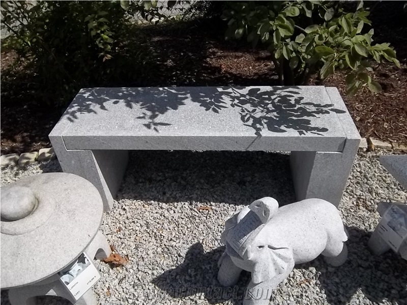 Granite Garden Stone Table and Chair/Bench