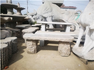 Granite Garden Stone Table and Chair/Bench