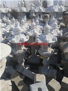 Granite Stone Lantern for Garden