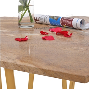 Lullaby Hexagon Flamenco Quartzite Coffee Table