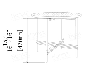 Modern Round Faux Marble Coffee Table
