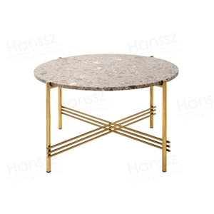 Modern Round Faux Marble Coffee Table