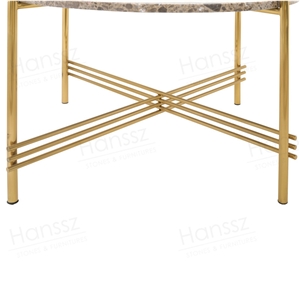 Modern Round Faux Marble Coffee Table