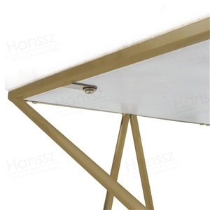 Modern Square White Marble Coffee Table
