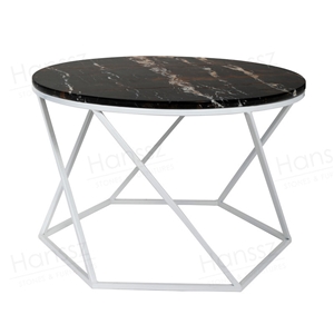 Round Marble Metal Coffee Table