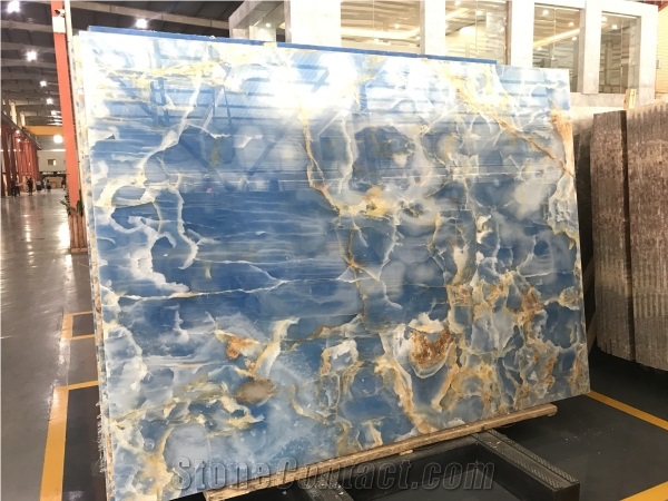 Romantic Blue Onyx Slabs