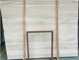 Wooden White Marble Slabs