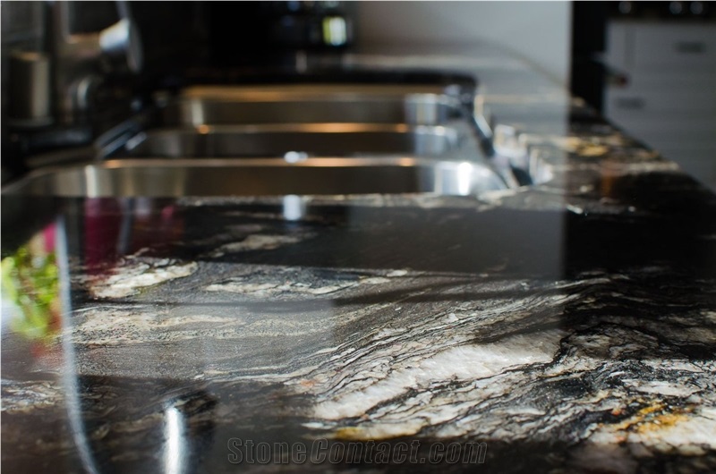 Titanium Granite Kitchen Countertop