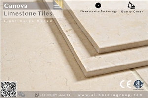 Cream Limestone Tiles (Processed with Italian Machines)