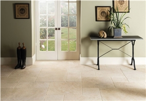 Cream Limestone Tiles (Processed with Italian Machines)