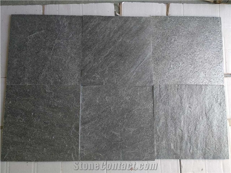 India Black Soapstone Slabs, Tiles