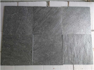 India Black Soapstone Slabs, Tiles