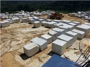 Kelantan Purplish White Marble Blocks