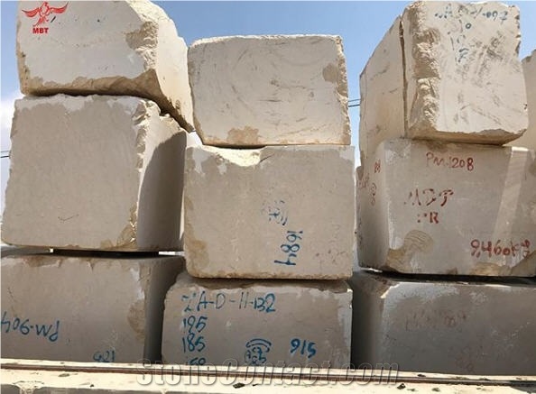 Zare Marble Blocks in Stockyard
