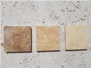 Travertine Tile - Cross-Cut, Antique, Unfilled