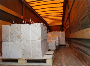 Travertine Tiles - Vein-Cut, Raw, Cut-Calibrated
