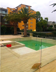 Classic Travertine Pool Coping, Pool Pavement Classic Travertine Pool Coping, Pool Pavement