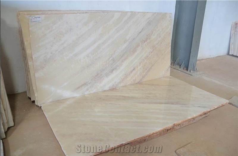 Symphony Cream Marble Slabs, Tiles