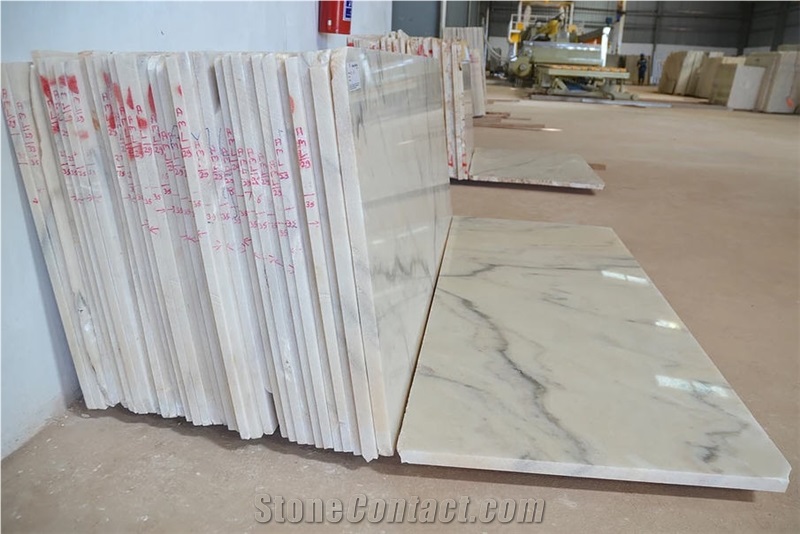 Symphony Cream Marble Slabs, Tiles