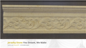 Jerusalem Limestone Hand Carved Border