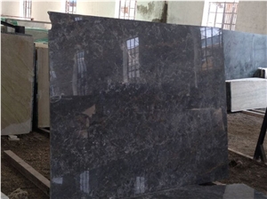 Blue Metallic Grey Marble Slabs