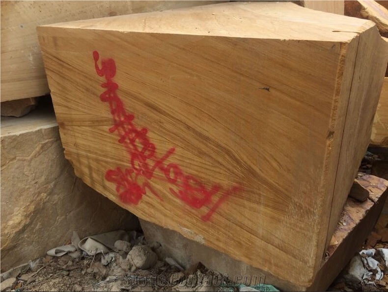 Teak Wood Sandstone Blocks