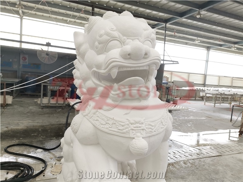 Sivec Marble Marble Lion Carving