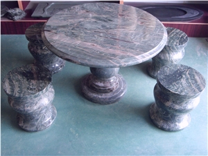 Nine Dragon Jade, Tea Tables, Chair, Round Tables,Stone Furniture