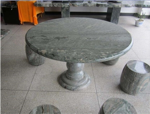 Nine Dragon Jade, Tea Tables, Chair, Round Tables,Stone Furniture
