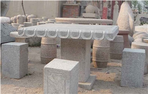 Sesame Grey Tea Tables, Chair,Garden Stone Furniture, China Grey Granite