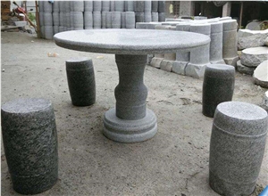 Sesame White Tea Tables, Chair, Round Tables,Garden Stone Furniture