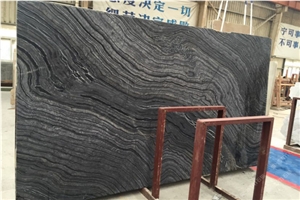 Tree Black Granite Slabs