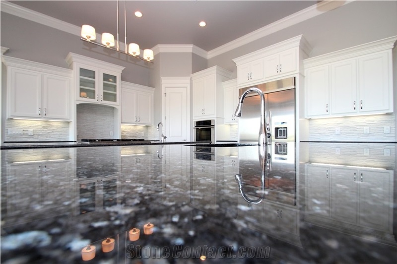 Blue Pearl Granite Slabs,Machine Cut Project Floor Tiles