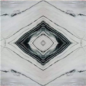 Panda White Marble Stairs & Step,Risers Interior Lobby Project
