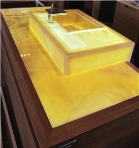 Pink Onyx Vanity Top Bathroom Decor,Alabaster Stone Bath Top
