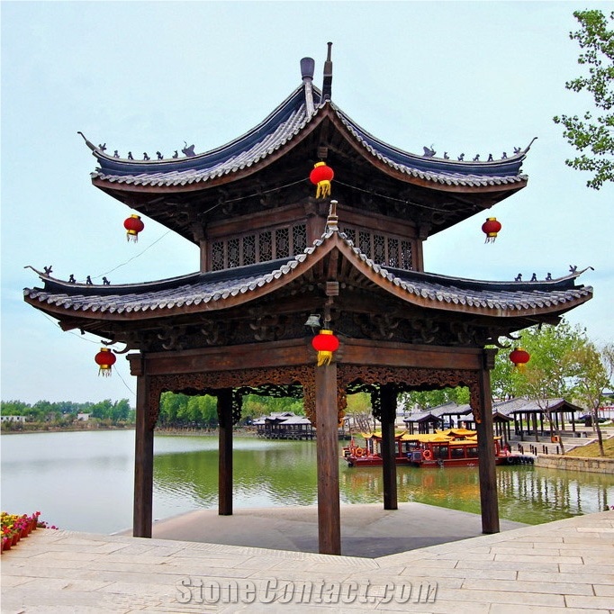 Japanese Clay Roof Tiles for Garden Resort House