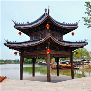 Japanese Clay Roof Tiles for Garden Resort House