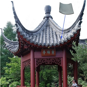 Japanese Clay Roof Tiles for Garden Resort House
