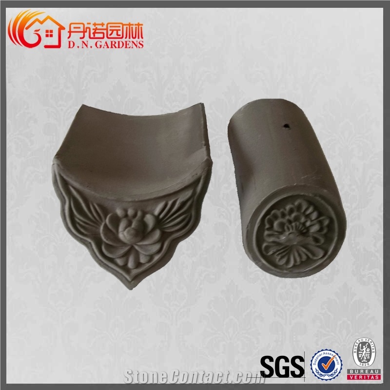 Japanese Clay Roof Tiles for Garden Resort House